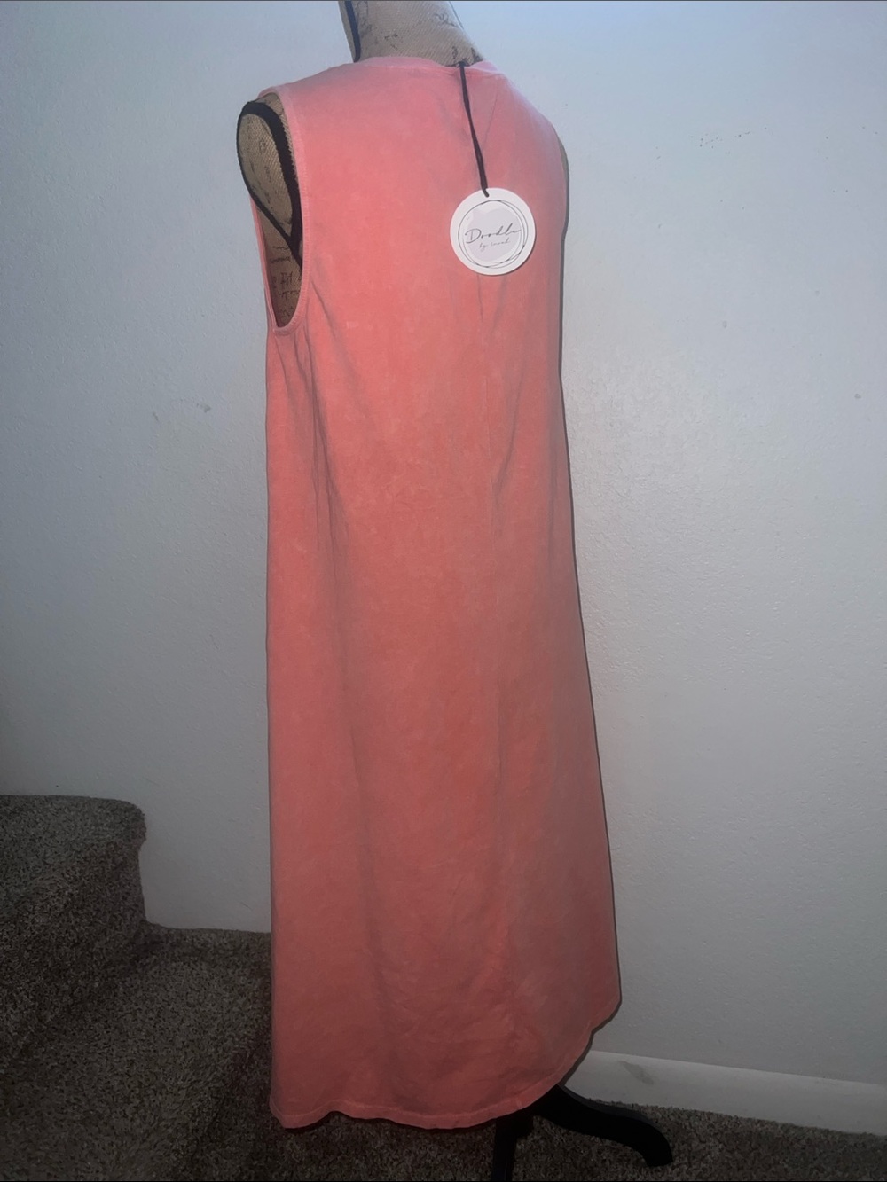 Knit Tulip and dog Dress Doodle Line By Inoah Small Oversized - Picture 4 of 7